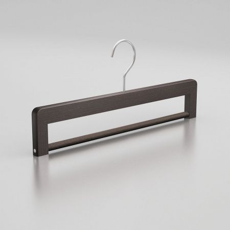 Вешалка-плечики из натурального бука с перекладиной для брюк \ HGB32