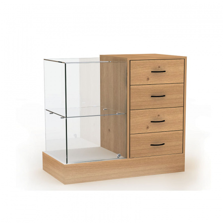 Прилавок с местом под кассу \ П-2Б-П.V2