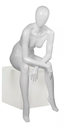 Женский абстрактный сидячий манекен \ Basic-09