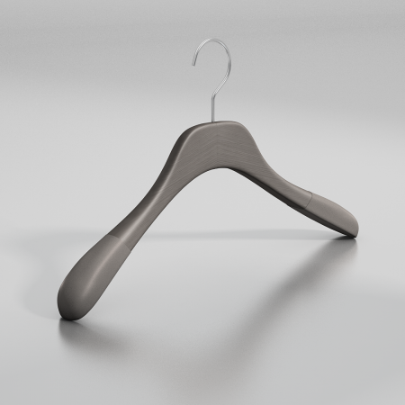 Вешалка-плечики из натурального бука с бархатными плечиками \ GLB51F