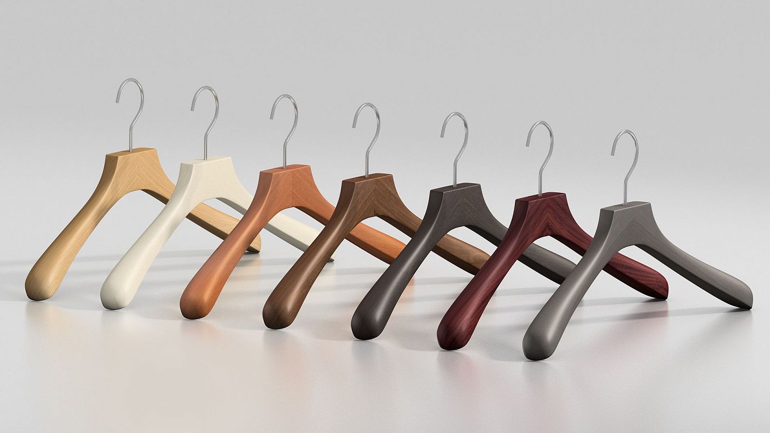 Вешалка-плечики из натурального бука \ STB51