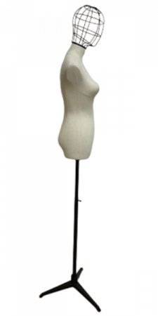 Женский манекен-торс, обтянутый тканью, с головой \ VNG-80F