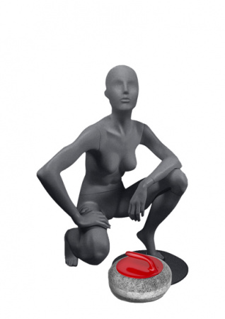 Женский спортивный сидячий манекен \ Kerling-F