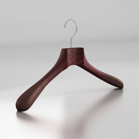 Вешалка-плечики из натурального бука с бархатными плечиками \ HGB51F