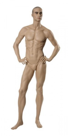 Мужской реалистичный манекен \ Platinum-01