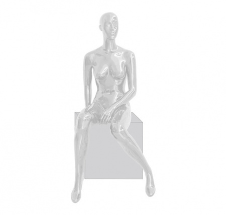 Женский абстрактный сидячий манекен, с каблуками \ Ego-08F