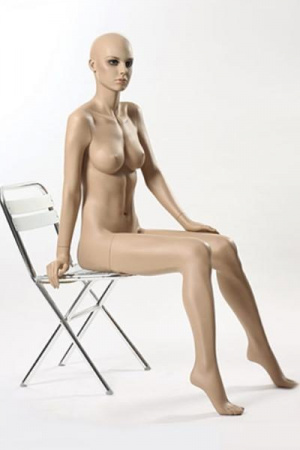 Женский реалистичный сидячий манекен \ Gold-11