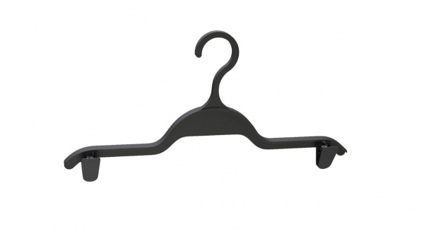 Вешалка бельевая с прищепками, длина 29 см, Черный, логотип (нет) \ P-SL-29