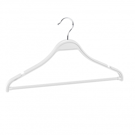 Вешалка-плечики с зацепами и перекладиной \ P-MNP-35