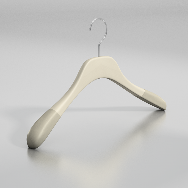 Вешалка-плечики из натурального бука с бархатными плечиками \ GL56