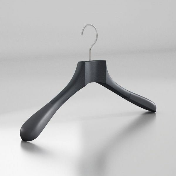 Вешалка-плечики из натурального бука с бархатными плечиками \ HGB56