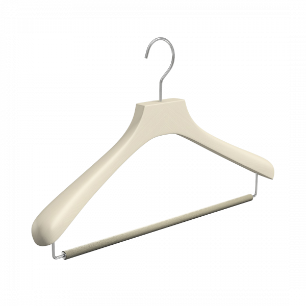 Вешалка-плечики из натурального бука с перекладиной \ STB52