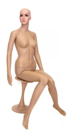 Женский пластиковый сидячий манекен \ F-6