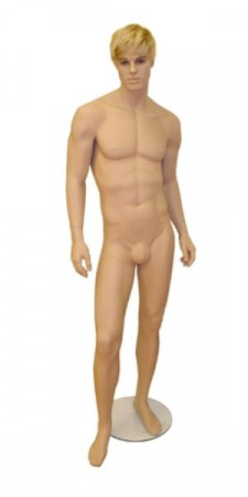 Мужской реалистичный манекен с париком \ MG-72