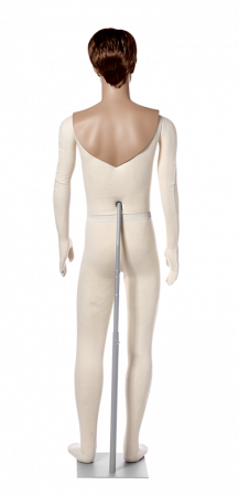 Мужской гнущийся манекен с реалистичной головой \ Mus-M-head