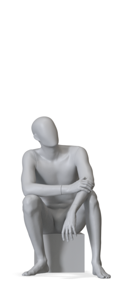 Манекен сидячий мужской \ Lokki-M5EG