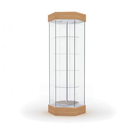 Витрина с освещением и вращающимися полками \ B-6-B.V4