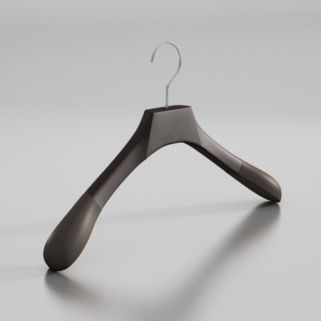 Вешалка-плечики из натурального бука с бархатными плечиками \ MSB51F