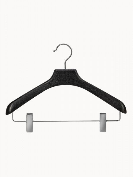 Вешалка-плечики с клипсами для костюмов \ ECO-LFC-39, Антрацит, покрытие - нет, логотип - нет