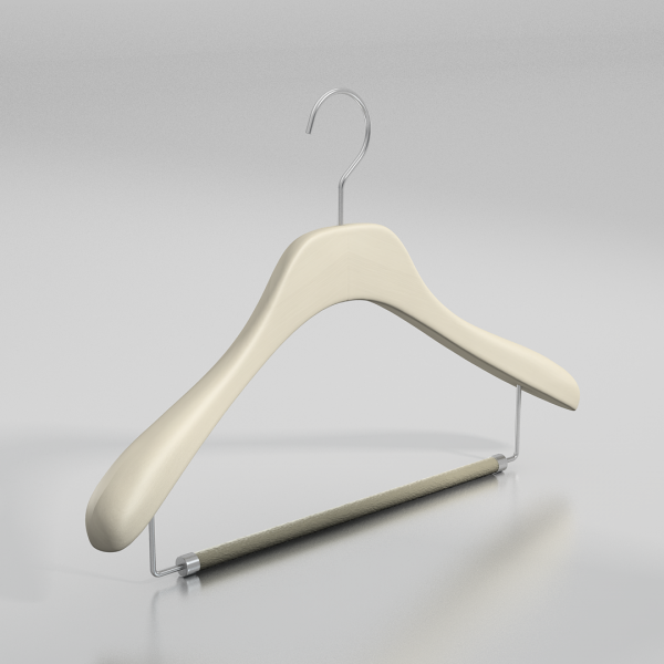 Вешалка-плечики из натурального бука с перекладиной \ GL52