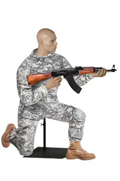 Мужской реалистичный манекен \ Military-03