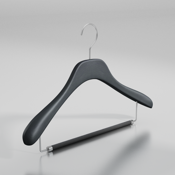 Вешалка-плечики из натурального бука с перекладиной \ GL52