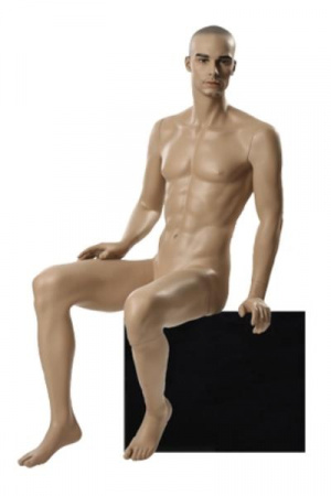 Мужской реалистичный сидячий манекен \ Platinum-06