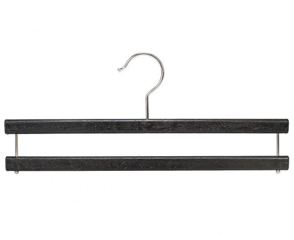 Вешалка-плечики с перекладиной для брюк \ ECO-RCA, Антрацит, покрытие - нет, логотип - нет