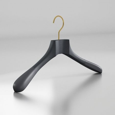 Вешалка-плечики из натурального бука с бархатными плечиками \ HGB51F