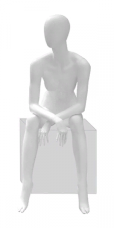 Женский абстрактный сидячий манекен \ Basic-09