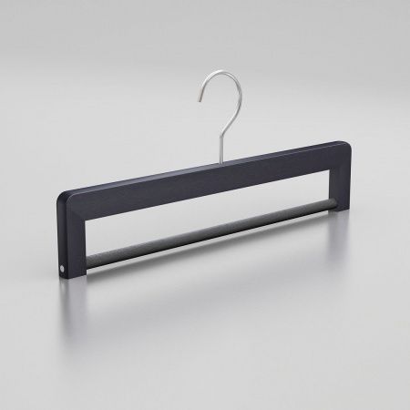 Вешалка-плечики из натурального бука с перекладиной для брюк \ HGB32