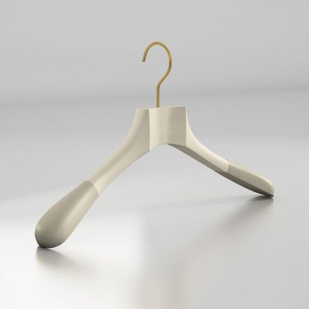 Вешалка-плечики из натурального бука с бархатными плечиками \ HGB51F