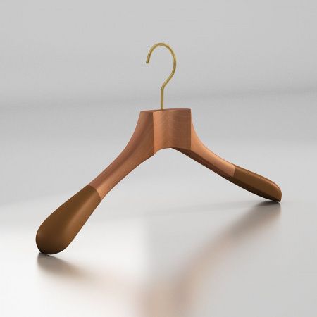 Вешалка-плечики из натурального бука с бархатными плечиками \ HGB51F