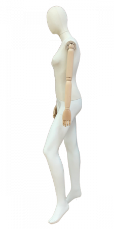 Женский манекен, обтянутый тканью, с деревянными руками \ VNG-02F