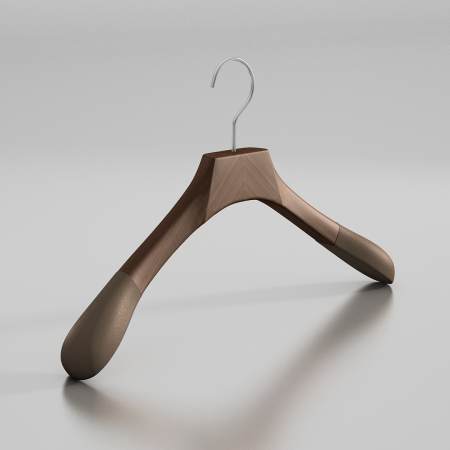 Вешалка-плечики из натурального бука с бархатными плечиками \ MSB51F