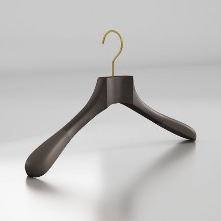 Вешалка-плечики из натурального бука с бархатными плечиками \ HGB51F