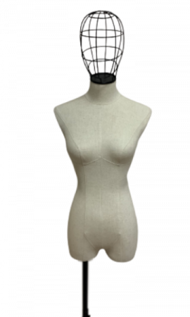 Женский манекен-торс, обтянутый тканью, с головой \ VNG-80F