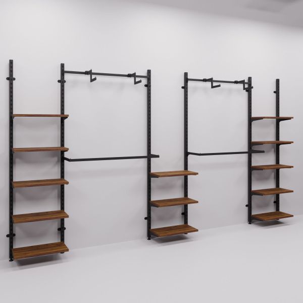 Комплект пристенный с полками и штангами /FSK.013 