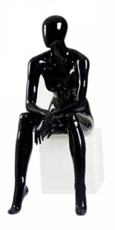 Женский абстрактный сидячий манекен \ Basic-09