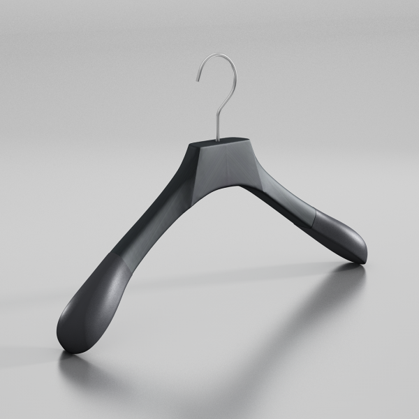 Вешалка-плечики из натурального бука с бархатными плечиками \ MN56